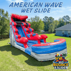 18ft American Wave Water Slide