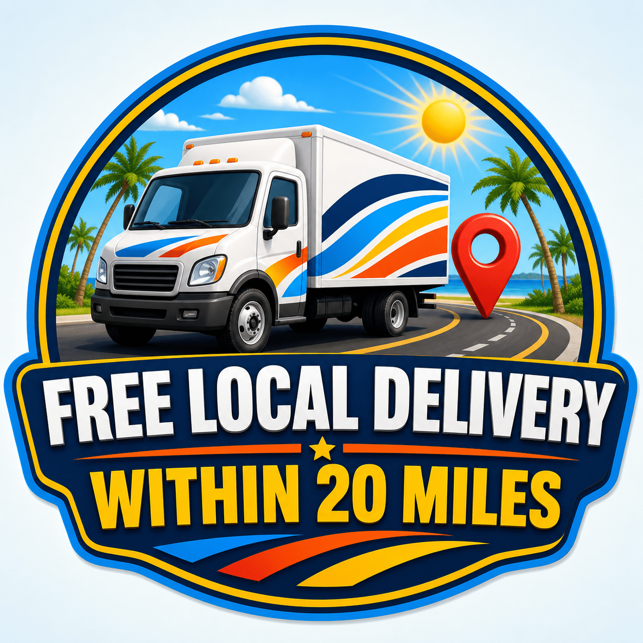Free local delivery within 20 miles from 352 Bounce
