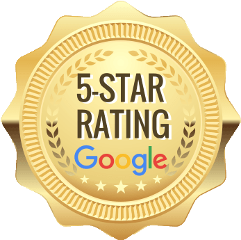 Google 5-star rating badge